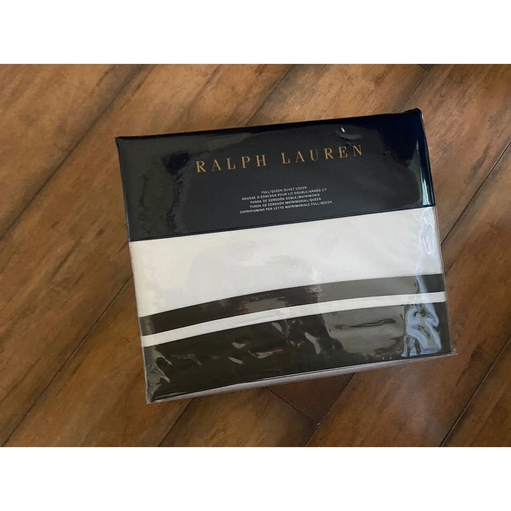 Ralph Lauren Home Duvet Cover full / QUEEN Metro Gray‎ $400 NEW in package